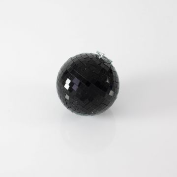 Discokugel NOIR mit Echtglasfacetten, Ø 10cm, schwarz