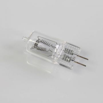 Halogen Studiolampe mit 6,35 mm Stiftsockel 240V / 650W, Sockel GX-6,35, 3200K, 15h, weiß