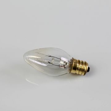 Kerzenlampe 230V / 9W, Sockel E-12, klein, weiß