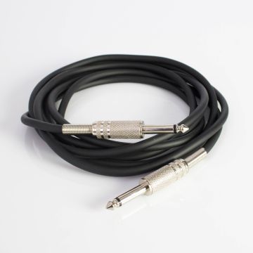Klinken Kabel, 6,3 mm, mono, 10 m, schwarz