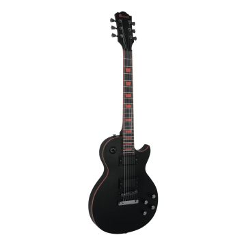 E-Gitarre METEOR BLACK IMPACT, matt schwarz