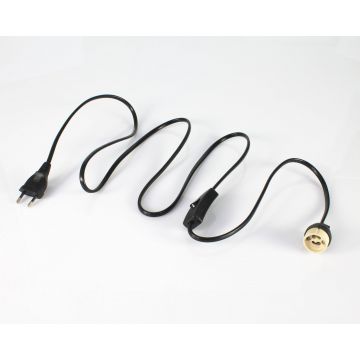 Lampenfassung mit Kabel, Fassung GU10, Netzkabel, Stecker, Schalter