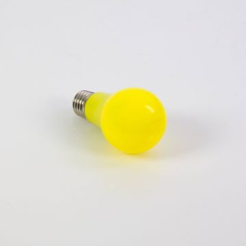 LED Lampe A60 230V / 3W, Sockel, E-27, gelb