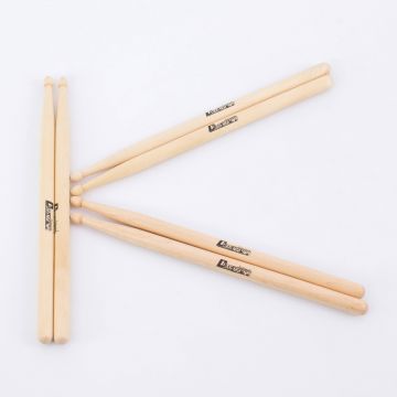 3 Paar Junior Drumsticks Set MAPLE PERCH YOUNG, Ahorn, 5B, natur