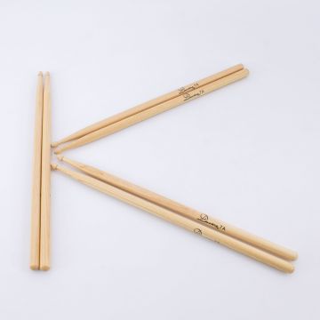 3 Paar Drumsticks Set HICKORY PERCH SKIN aus Hickory, 7A, natur