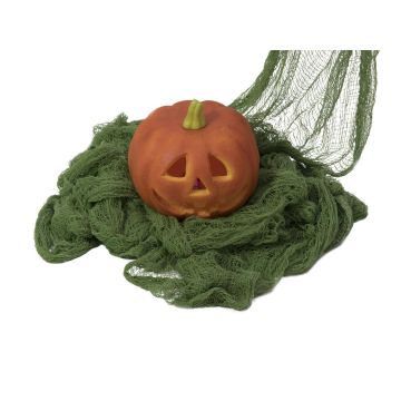 Halloween Dekostoff ZELENA, grobmaschig, grün, 76x500cm
