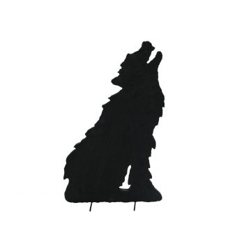 Halloween Silhouette SPOOKY WOLF, schwarz, 63cm