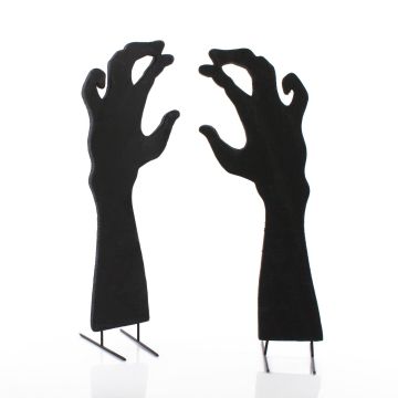 Halloween Silhouette Hände SPOOKY HANDS, schwarz, 40cm