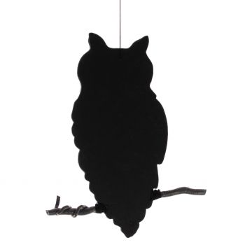 Halloween Silhouette Eule SPOOKY OWL, schwarz, 62cm