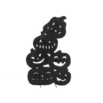 Halloween Silhouette Kürbisse SPOOKY PUMPKINS, schwarz, 82cm