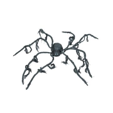 Halloween Spinne TARANTULLA, schwarz, Bewegungsfunktion, LED, 110x110cm