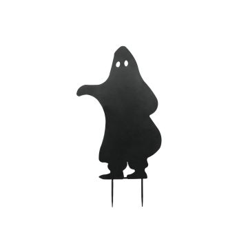 Halloween Silhouette Geist SPOOKY GHOST, Metall, schwarz, 75cm